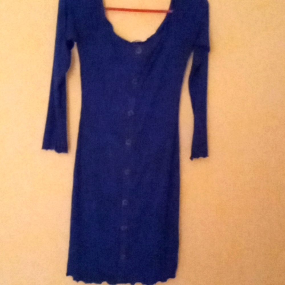 Its a blue dress beautyfull for an ocassion